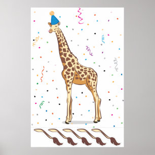 Pin the Tail on the Giraffe Poster