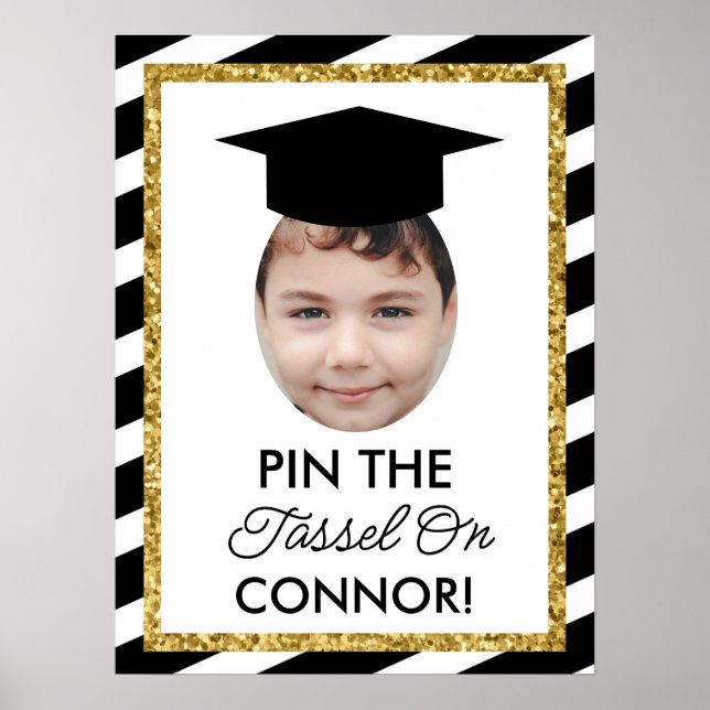 Pin the Tassel on the Grad Photo Game Poster (Front)