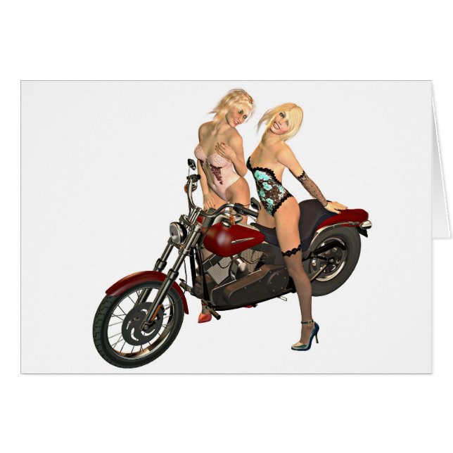 Pin-up biker girls (Front Horizontal)