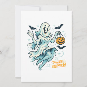 Pin-Up Ghost Girl – Spooky Cute Halloween Invitation