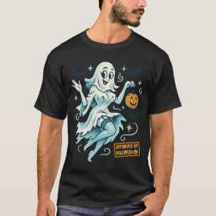 Pin-Up Ghost Girl – Spooky Cute Halloween T-Shirt