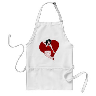 Pin Up Girl Apron Valentines' Pin-Up BBQ Aprons