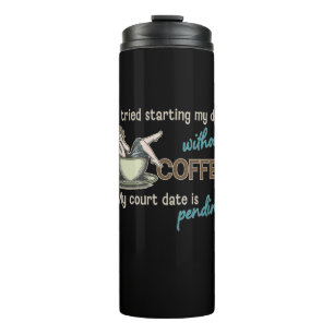 Pin-up Girl Coffee Addict Thermal Tumbler