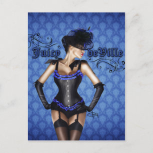 Pin-up Girl Juicy deVille by Chadin » Postcard