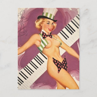 PIN UP GIRL POSTCARD