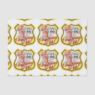 Pin Up Girl Route 66 Tissue Paper