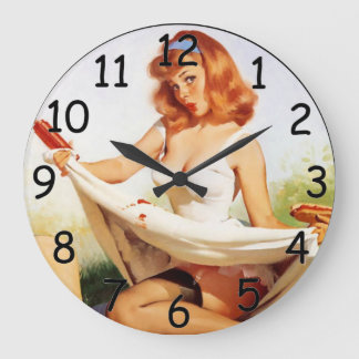 Pin Up Picnic Clock