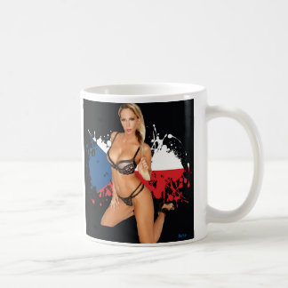 Pin-up sexy lingerie girl coffee mug