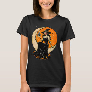 Pin-Up Witch – Vintage Halloween T-Shirt