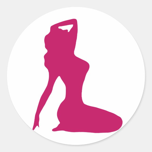 Pin Ups Classic Round Sticker (Front)