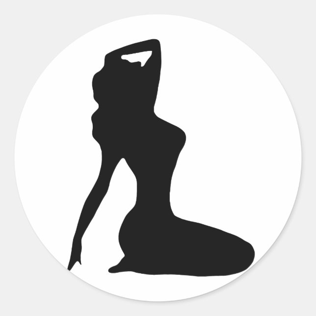 Pin Ups Classic Round Sticker (Front)