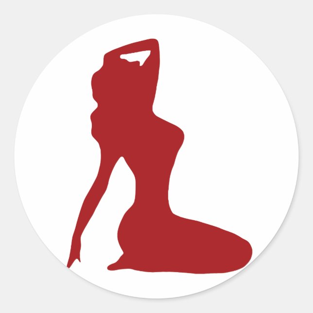 Pin Ups Classic Round Sticker (Front)