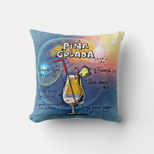 Pina Colada Cocktail (#5 of 12 Drink Recipe Sets) Cushion