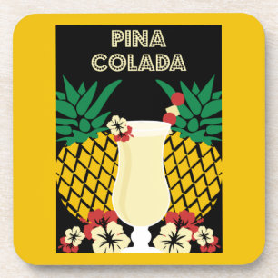 Piña Colada Cocktail Drink Coaster