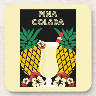 Piña Colada Cocktail Drink Coaster