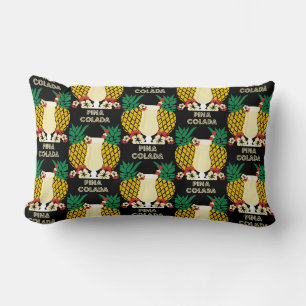 Piña Colada Cocktail Drink Lumbar Cushion