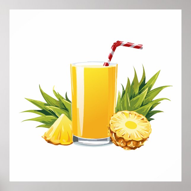 Pina Colada cocktail Poster (Front)
