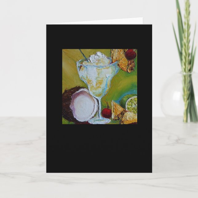 Pina Colada Greeting Card (Front)