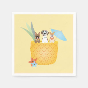 Pina Colada Pineapple Dogs Napkin