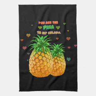 Pina Colada Pineapple Tea Towel