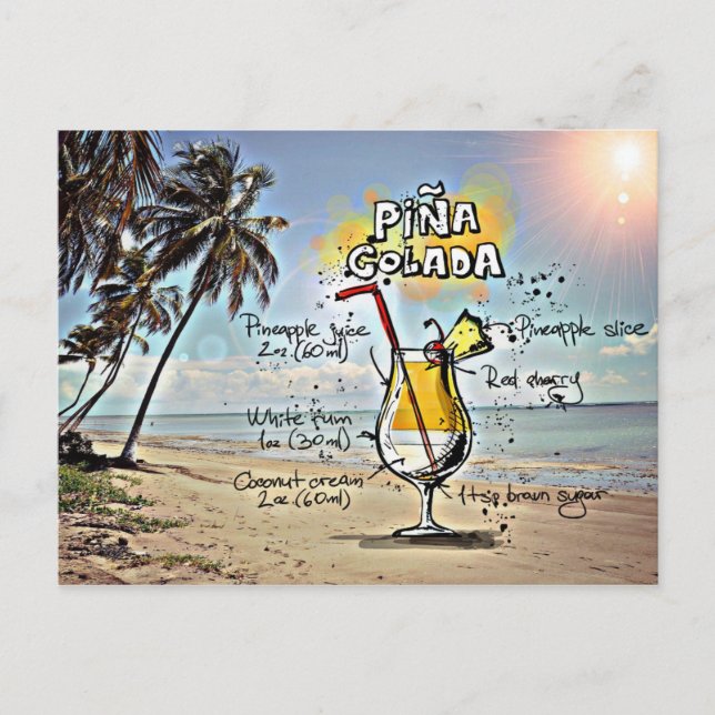 Pina Colada Postcard (Front)