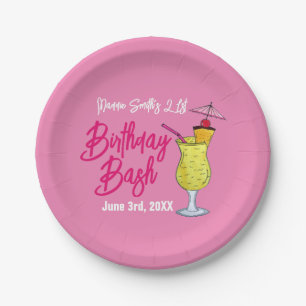 Piña Colada Puerto Rican Pineapple Cocktail Party Paper Plate