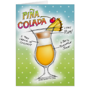PINA COLADA RECIPE COCKTAIL ART