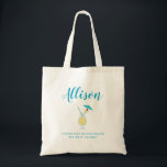 Piña Colada Tropical Wedding Bridesmaid Tote Bag<br><div class="desc">Fill this lovely bag with the accessories your girls need for your bachelorette or wedding weekend!</div>