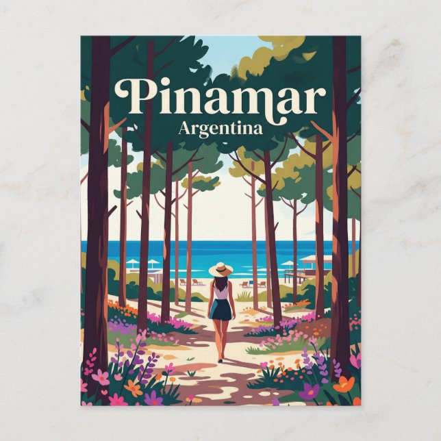 Pinamar Argentina Postcard (Front)