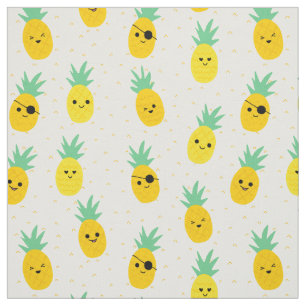 Pinapple pirates tropical summer fabric