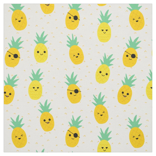 Pinapple pirates tropical summer fabric (Swatch)