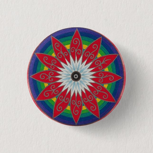 Pinata flower button (Front)