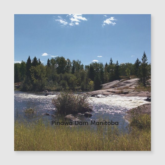 Pinawa Dam Magnetic Card (Front)