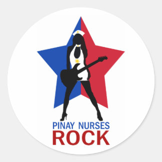 Pinay Nurses Rock Classic Round Sticker