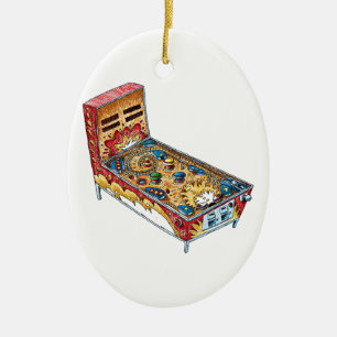 Pinball Ceramic Tree Decoration