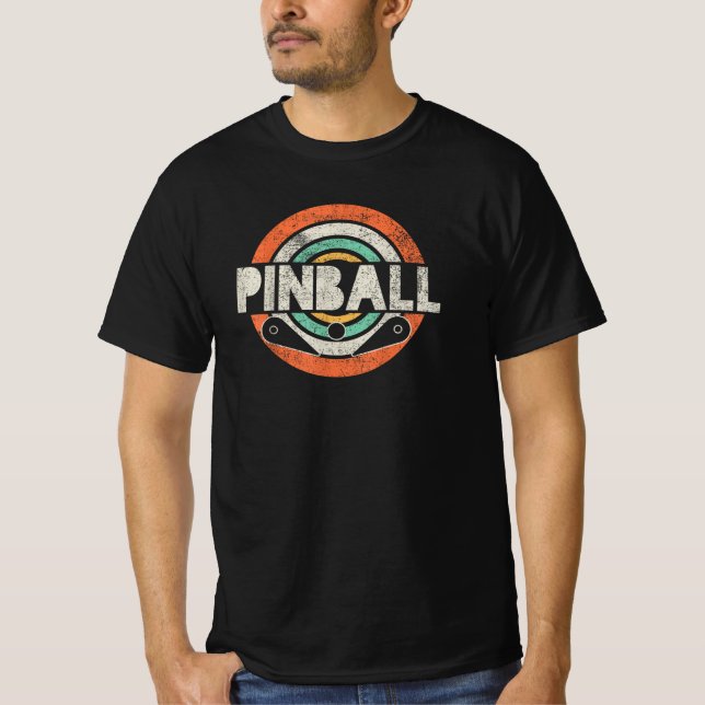 Pinball Game Vintage T-Shirt (Front)