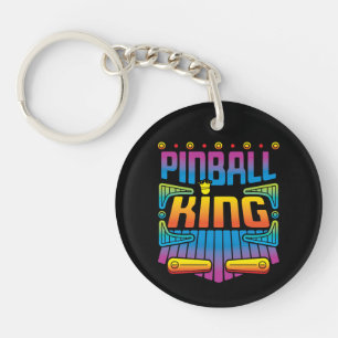 Pinball King Arcade Game Player Key Ring