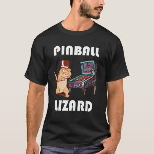 Pinball Lizard Flipping Machine Flipping Ball Arca T-Shirt