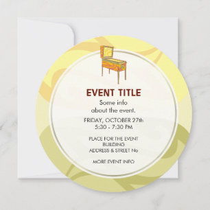 Pinball Machine Invitation