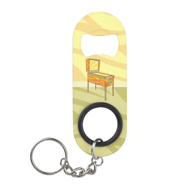 Pinball machine keychain bottle opener (Front)