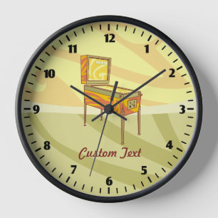 Pinball machine large clock