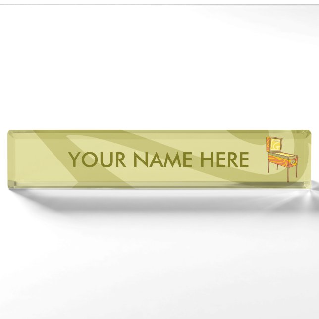 Pinball machine nameplate (Front)