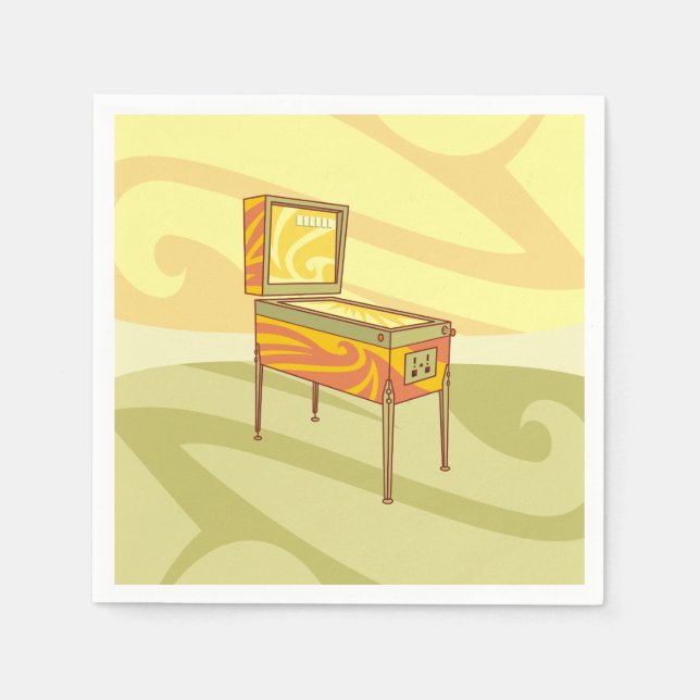 Pinball machine napkin (Front)