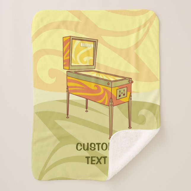 Pinball machine sherpa blanket (Front)