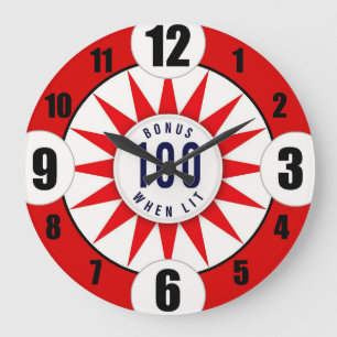 Pinball Player Acrylic Round Wall Clock #1