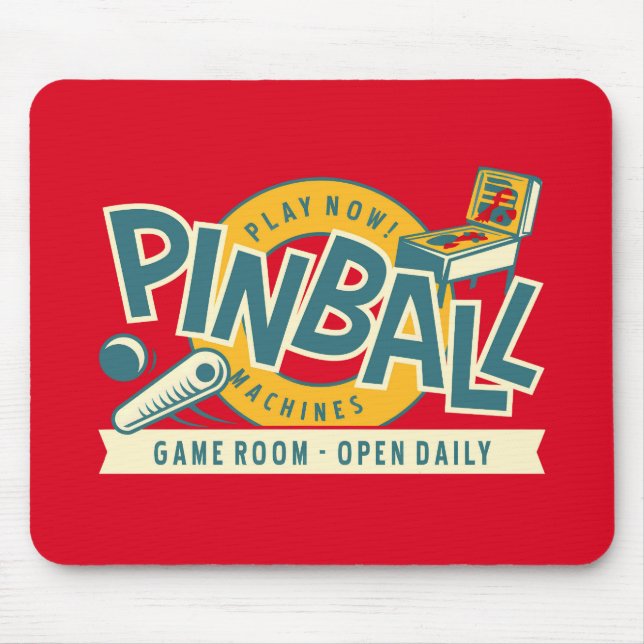 Pinball Player Non Slip Mousepad #32 (Front)