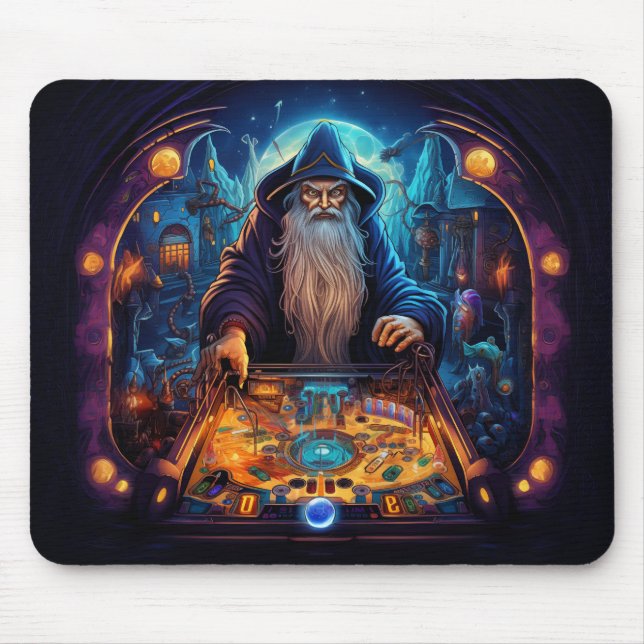 Pinball Player Non Slip Mousepad #7-4 (Front)