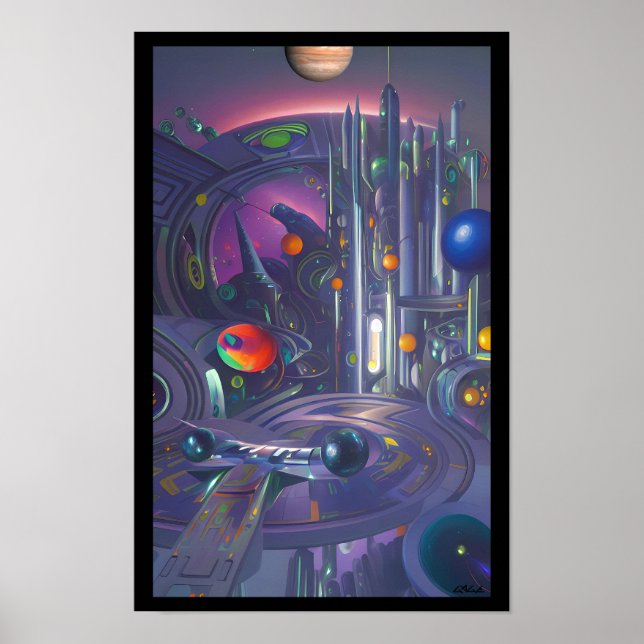 Pinball Spaceship, Galaxy Class Poster (Front)
