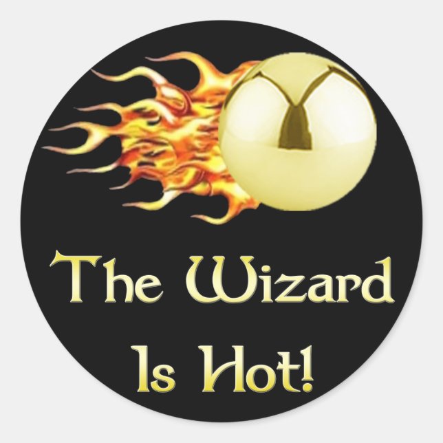 Pinball Wizard Is Hot Classic Round Sticker (Front)