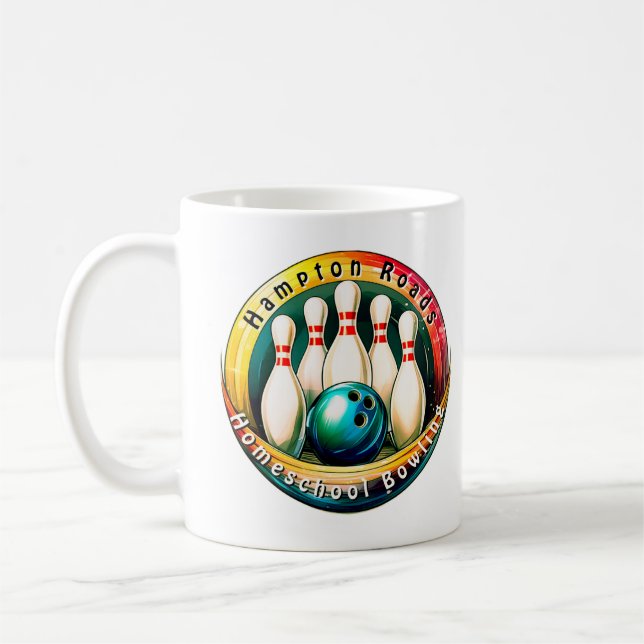 PINBOY'S Basic Women's WHITE Letter Coffee Mug (Left)